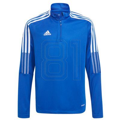 6. Adidas Tiro 21 Training Top Youth Jr Sweatshirt GM7322