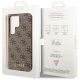 8. Guess GUHCS23LG4GFBR S23 Ultra S918 braun/braun Hartschalenetui 4G Metal Gold Logo