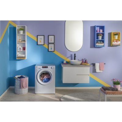 60. Candy Smart Pro Inverter CO 474TWM6/1-S Waschmaschine, Frontlader, 7 kg, 1400 U/min, Weiß