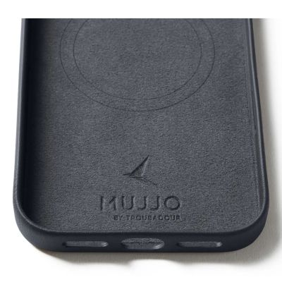 4. Mujjo Lederhülle - Lederhülle für iPhone 17 Pro Max, kompatibel mit MagSafe (Basalt)
