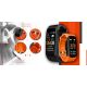 3. Smartwatch GIEWONT Schwarz Orange 2 Armbänder GW200-9