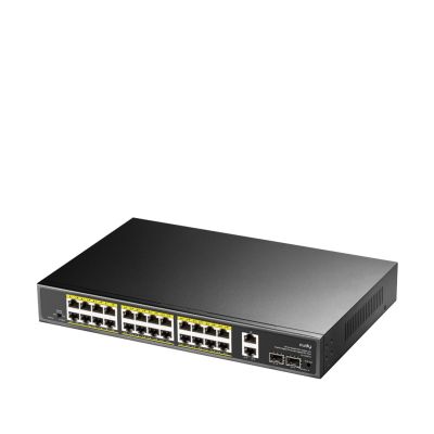 2. Cudy GS1026PS2 Switch, unmanaged Gigabit Ethernet (10/100/1000) mit PoE-Unterstützung, Schwarz