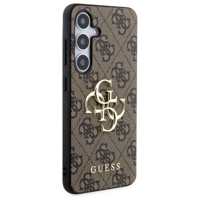 4. Guess 4G Big Metal Logo Hülle für Samsung Galaxy S24 - braun