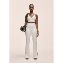 Casall Grace Schlagleggings mit Schlitz für Damen, Weiß - Größe S