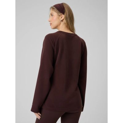 2. Damen-Sweatshirt mit Bindebändern und Modal 4F 4FRSS26TSWSF2784-80S
