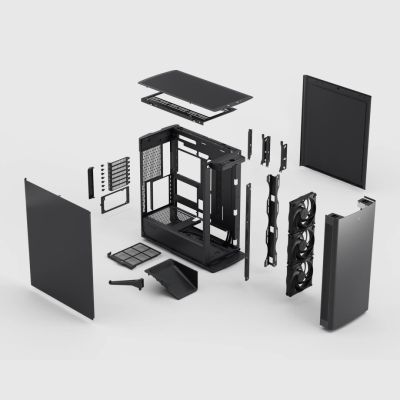 5. Fractal Design Define One Dark Solid Midi Tower Schwarz