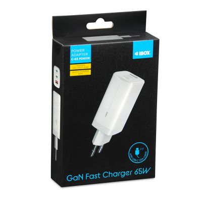 6. I-BOX C-65 GAN PD65W Wandladegerätkabel, Weiß