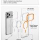 8. Spigen Ultra Hybrid Optik S MagSafe Hülle für iPhone 18 Pro / 17 Pro – Transparentes Orange