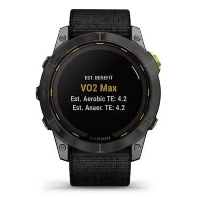 17. Garmin Enduro 2 Solar Schwarz Carbongrau DLC Ti Ultrafit Band 010-02754-01 Sportuhr