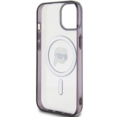 7. Karl Lagerfeld KLHMP15MHKHNOTK iPhone 15 Plus 6,7" transparentes Hardcase IML Karl`s Head MagSafe