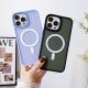 7. Magnetische farbige matte Hülle für iPhone 15 Plus – Lila