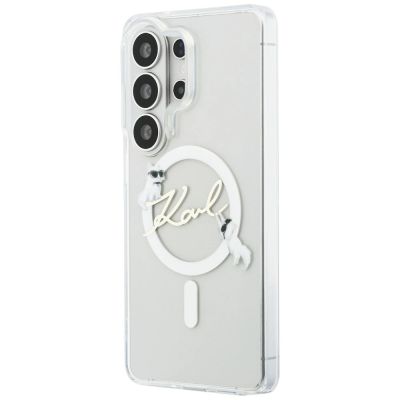 2. Karl Lagerfeld IML KC Script MagSafe Hülle für Samsung Galaxy S26 Ultra - Transparent