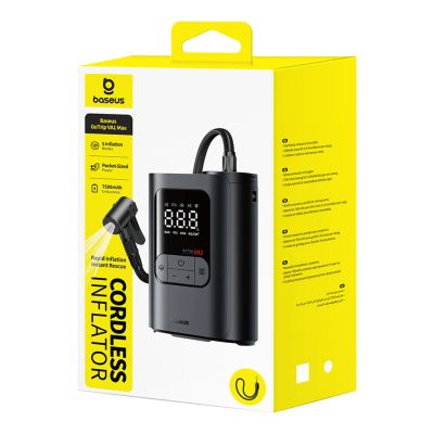 6. Baseus GoTrip VA1 Kabellose Pumpe 150 PSI 7500 mAh - Dunkelgrau