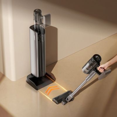 21. UWANT V800 Bodenstaubsauger mit automatischer Entleerungsstation – Grau