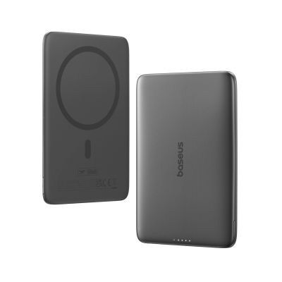 2. Baseus PicoGo AM41 Ultra-Slim 5000mAh 20W MagSafe kompatible Powerbank mit Baseus Simple USB-C 60W 30cm Kabel - Schwarz