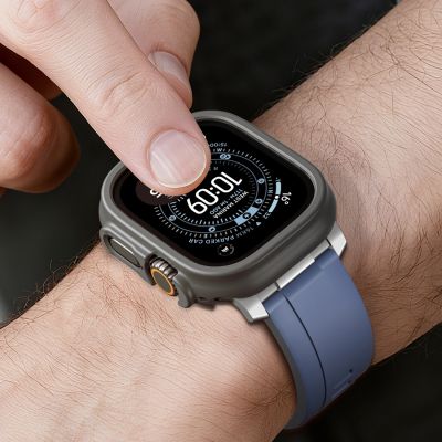 12. AmazingThing Minimalistische Schutzhülle für Apple Watch Ultra 3 49 mm – Schwarz