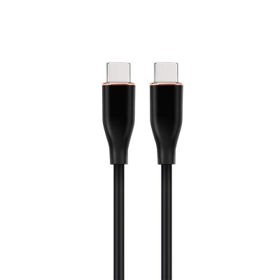 GEMBIRD USB-C-Stromversorgungskabel (PD) 60 W, „Premium-Silikon“, Silikongeflecht, 1,5 m, Schwarz