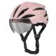 12. Rockbros Fahrradhelm mit Visier, abnehmbarer UV-Schutzbrille, Unisex – Braun