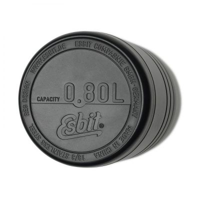 6. ESBIT FJ800TL-BK Lebensmittelaufbewahrungsbehälter runder Krug 0,8 l schwarz 1 Stück.