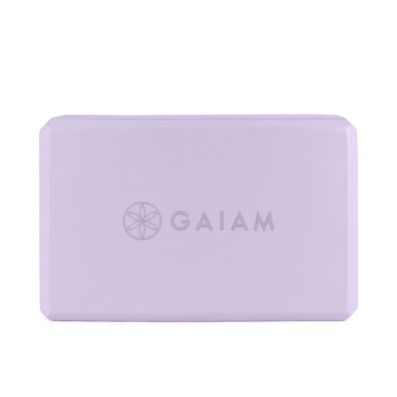 8. GAIAM Lilac Point Foam Yoga Cube 63748