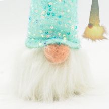 Dekorative LED-Weihnachtsmannfigur, 25 cm, blau