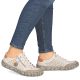 6. Damen-Lederschuhe mit Lochmuster, beige, Rieker L0355-61