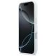 5. BMW M Silikonhülle mit horizontalem Linienmuster und MagSafe-Funktion für iPhone 17 Pro – Weiß