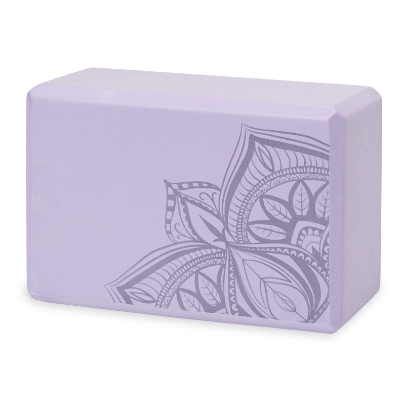 4. GAIAM Lilac Point Foam Yoga Cube 63748