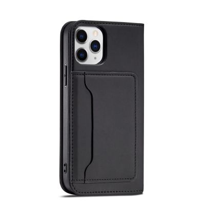 9. Magnetkartenhülle für iPhone 12 Pro Max Tasche Kartenetui Kartenhalter Schwarz