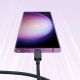 12. Joyroom Multi-Color Series A14 USB-A/USB-C 3A-Kabel 1,2 m – Schwarz