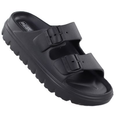 2. Schwarze Damen-Schwimm-Flip-Flops Big Star TT274A051 mit Schnallen