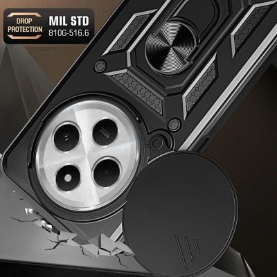 2. Tech-Protect CamShield Pro Hülle für Xiaomi Redmi 14C / Poco C75 - Schwarz