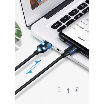 5. Ugreen US287 60115 USB-A/USB-C 2A Kabel 0,5 m – schwarz