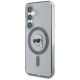 2. Karl Lagerfeld Button Karl Head gedrucktes Logo MagSafe Samsung Galaxy S25 Hülle schwarz