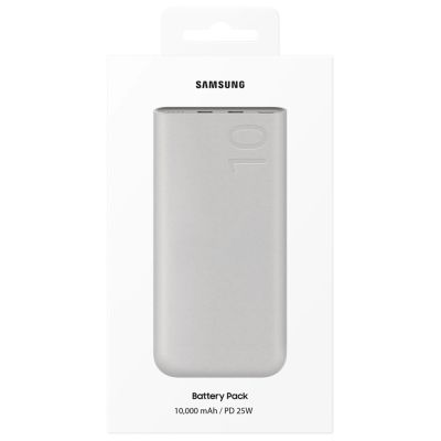 6. Samsung EB-P3401XUEGWW Powerbank 10000 mAh 25 W 2x USB-C - beige