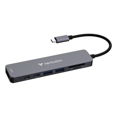 Verbatim Essentials USB-C 7-Port Multiport Hub 32158