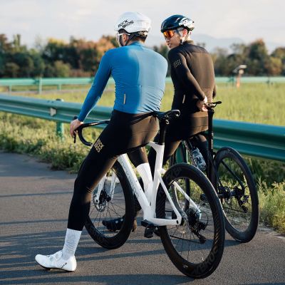 10. Rockbros YDCK012-1 Lange Fleece-Trägerhose mit Polsterung, Größe XXL – Schwarz