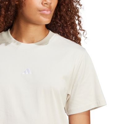 12. adidas Essentials Baumwoll-T-Shirt mit kleinem Logo W JI6079