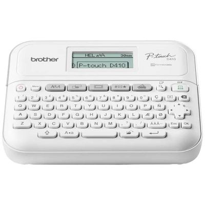 6. Brother PT-D410VP ZINK (Zero-Ink) Etikettendrucker 180 x 180 dpi Kabelgebunden TZe QWERTY