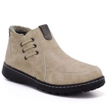 Bequeme beige Damen-Ankle-Boots Potocki 25-90349