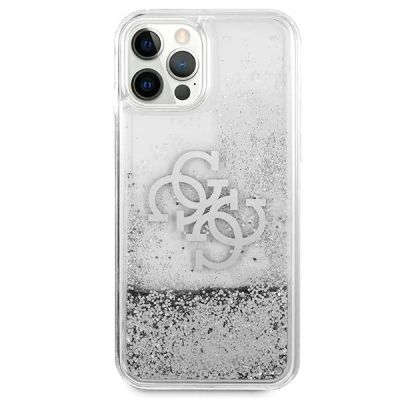 3. Guess GUHCP12LLG4GSI iPhone 12 Pro Max 6,7" Silber/Silber Hardcase 4G Big Liquid Glitter