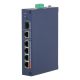 2. Dahua Technology CHS4106-4ET-60 Managed L2 Fast Ethernet (10/100) Netzwerk-Switch mit PoE-Unterstützung, Desktop-Farbe, Blau