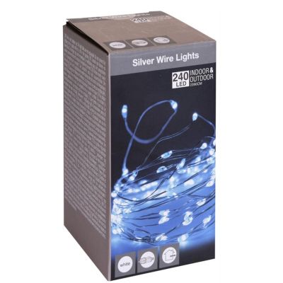 11. LED-Lichterkette mit 240 LEDs, kaltweiß