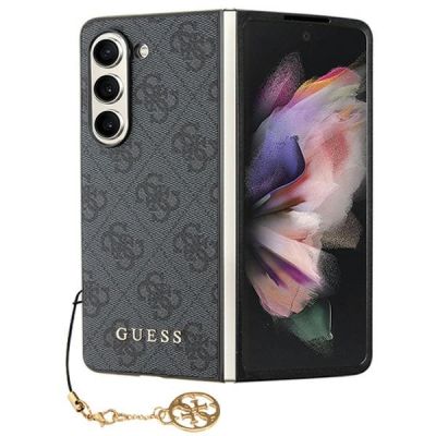 Guess GUHCZFD5GF4GGR F946 Z Fold5 grau/graues Hardcase 4G Charms Collection