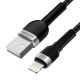 4. Wozinsky WNBAL1 USB-A / Lightning 2,4A Kabel 1 m - Schwarz