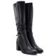 4. Damenstiefel mit Blockabsatz, schwarz, Sergio Leone KZ-08