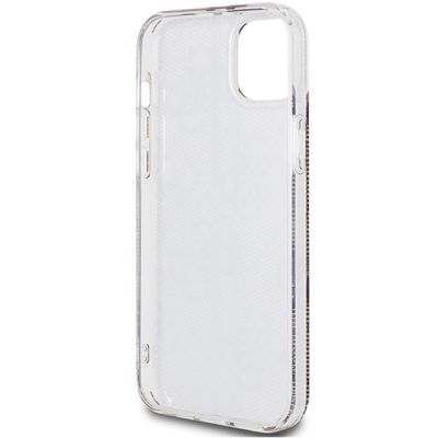 7. Guess IML 4G Gold Stripe Hülle für iPhone 15 Plus / 14 Plus – braun