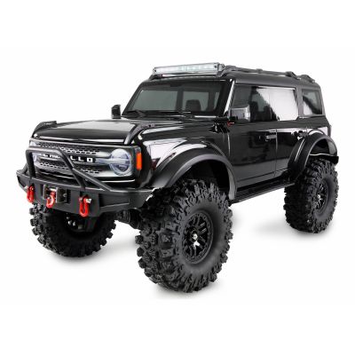 Amewi AMXRock Caballo Crawler 4WD 1:10 ARTR ferngesteuertes Auto, Schwarz Metallic