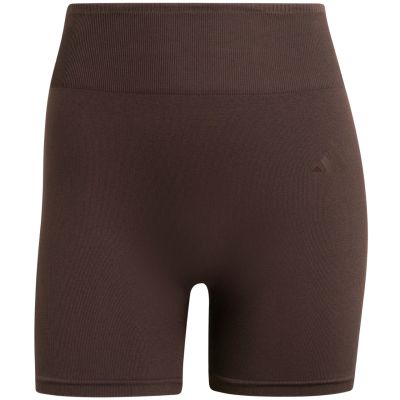 2. adidas Workout Essentials Strickleggings für Damen, 4 Zoll, Braun KE5841