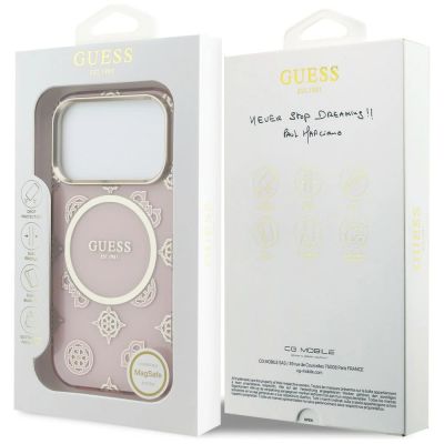 8. Guess IML Peony Dot MagSafe Hülle für iPhone 17 Pro – pink